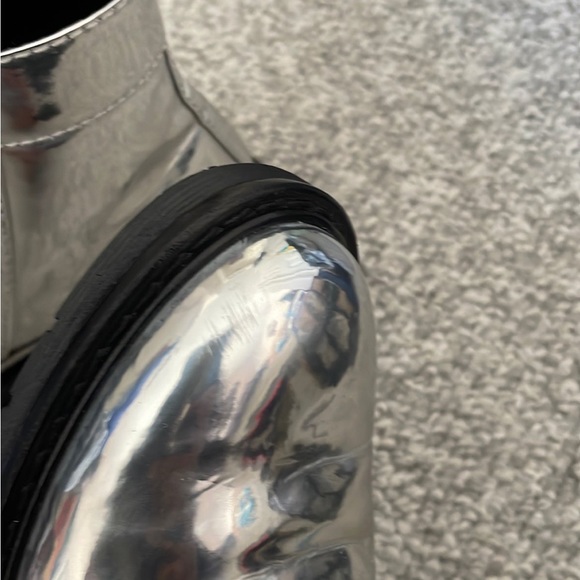 Armani Exchange high Shine Metallic combat boot size 5US - Picture 8 of 8